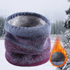 Warme wintersjaal | Gebreide fleece nekwarmer met dik kasjmier