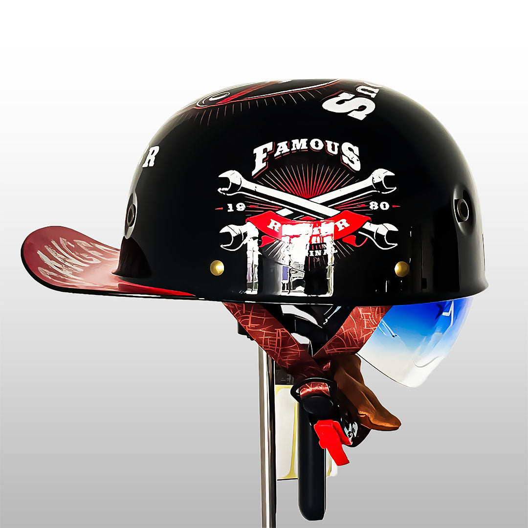 Moto Baseball Cap Stijl Helm DOT En ECE Certificering