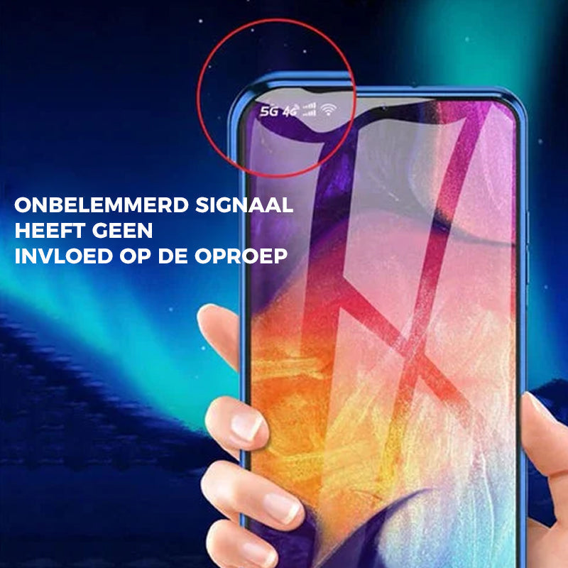 Magnetisch gehard glas dubbelzijdige telefoonhoes voor Samsung