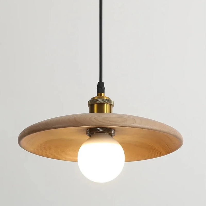 Virena - Nordic Minimalistische Houten LED Hanglamp
