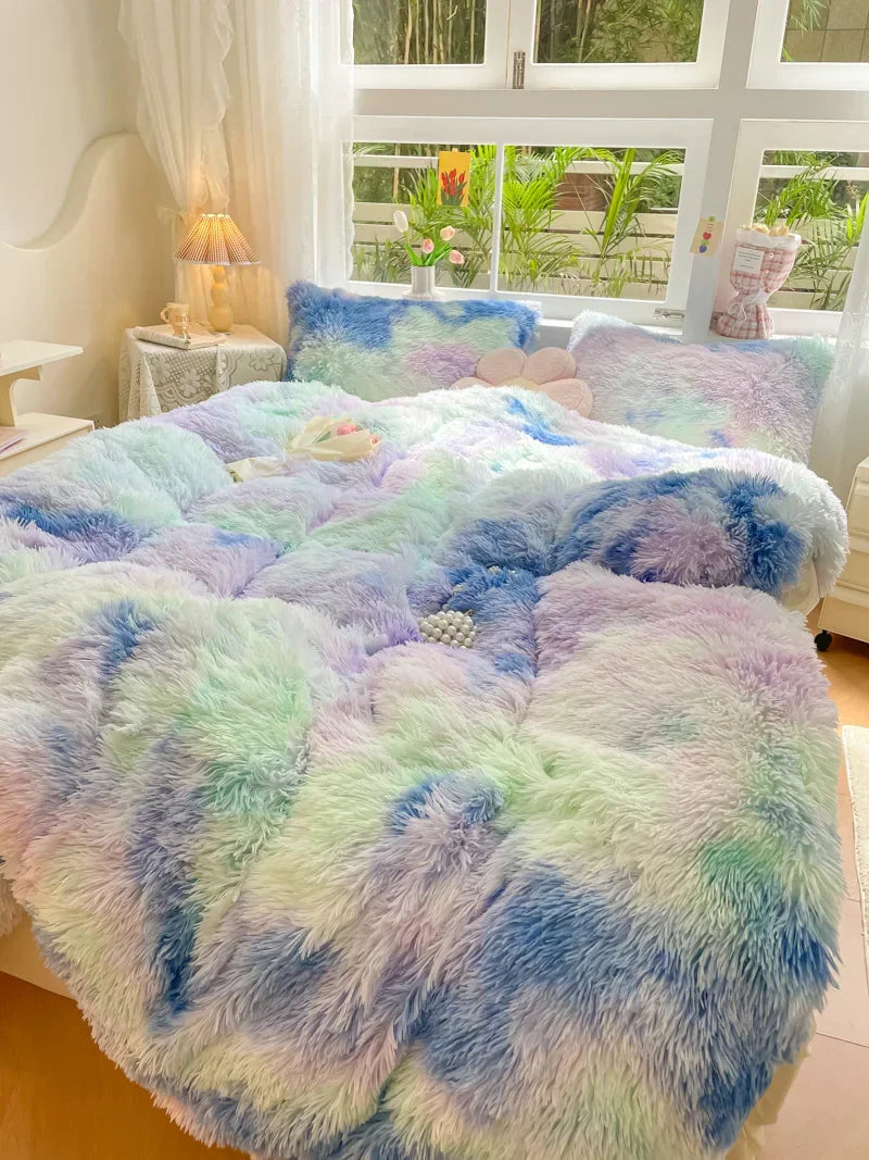 Snoepkleurige Zachte Dekbedovertrek - FluffCandy