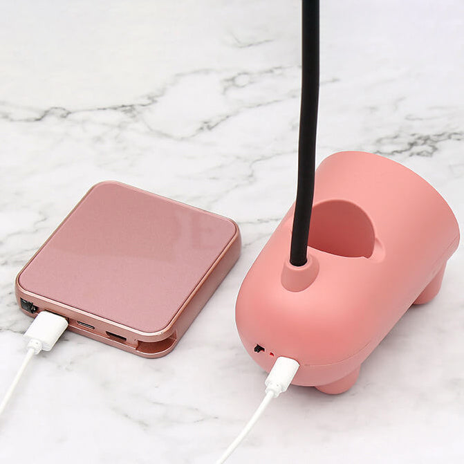 BunnyGlow Creatieve LED Touch-Lamp met Pennenhouder | USB Oplaadfunctie | Bureau Lamp | Kinderkamer Decoratie