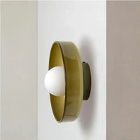 Nordic Glass Olive Disc Wand- & Plafondlamp LED 1-lamp