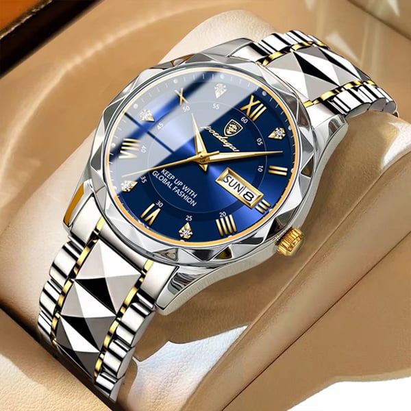 Waterdichte luxe herenarmbandhorloge van topmerk met verlichting