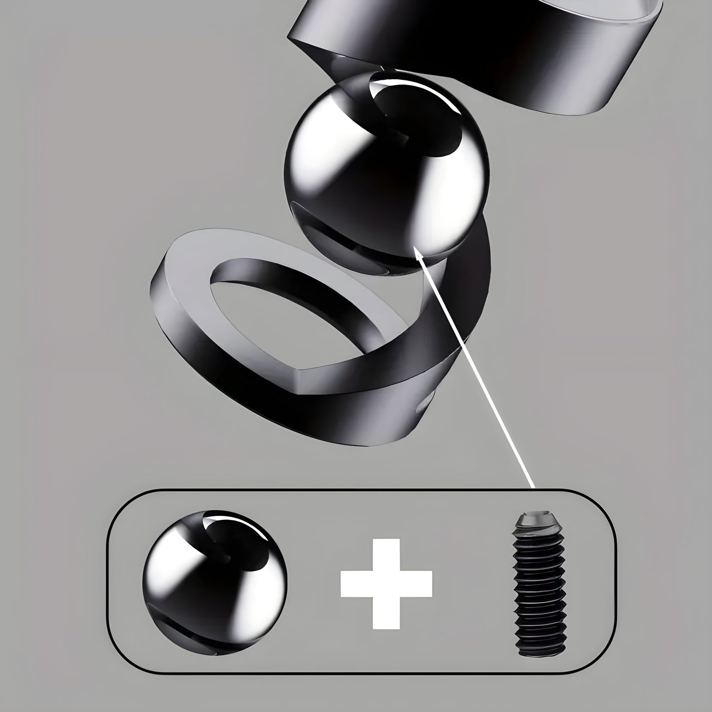 FidgetOrbit – Bureauaccessoire met zwevend gyroscoop voor ontspanning en moderne inrichting