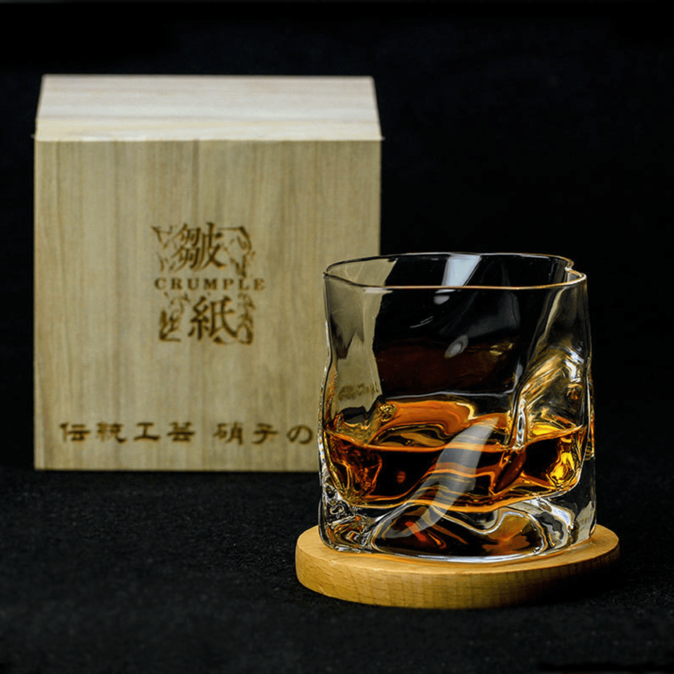 Astra Kiriko Crumple Whiskyglas Door Edo Craft Artisan