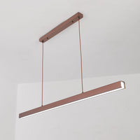 Thala Moderne Lineaire Hanglamp Zwart/Bruin Woonkamer