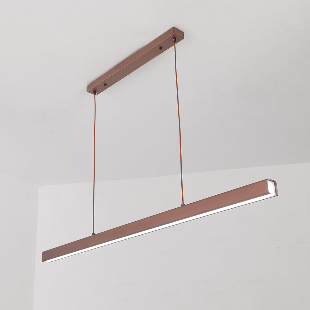 Thala Moderne Lineaire Hanglamp Zwart/Bruin Woonkamer