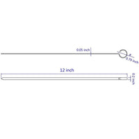 12" RVS Grill BBQ Vleesprikkers Grill BBQ Gereedschap 12 Stuks | Brehn