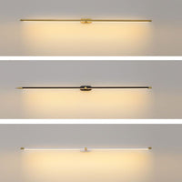 Ivox Minimalistische Lineaire Wandlamp Goud&Zwart