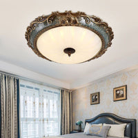 Tiffany Plafondlamp, Messing/Hars