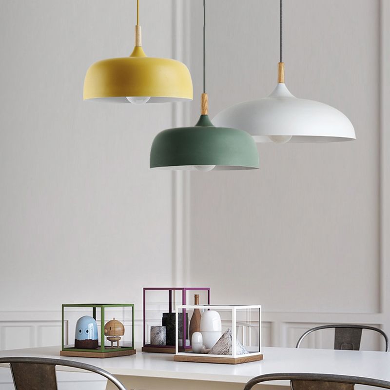 Arisha Minimalistische LED Hanglamp Zwart/Wit/Blauw/ Metaal Slaapkamer
