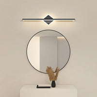 Arisha LED Lineaire Spiegel Voor Wandlamp, Zwart/Goud