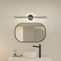 Arisha LED Lineaire Spiegel Voor Wandlamp, Zwart/Goud