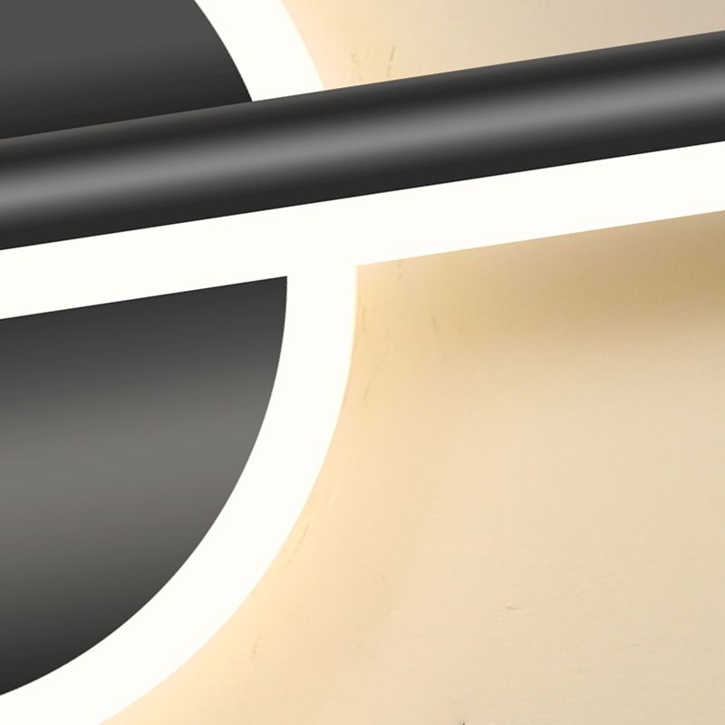 Arisha LED Lineaire Spiegel Voor Wandlamp, Zwart/Goud