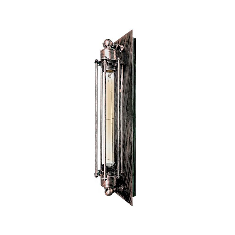 Tronel Vintage Cilinder Metalen Wandlamp, Zwart/Rood/Zilver/Goud