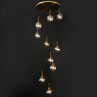Valentina Moderne Spiraal Ballen Glas Trap Chandelier