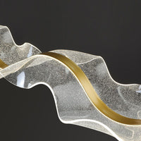 Yela Hanglampen Moderne Golf Metaal/Acryl Wit/Goud Woonkamer
