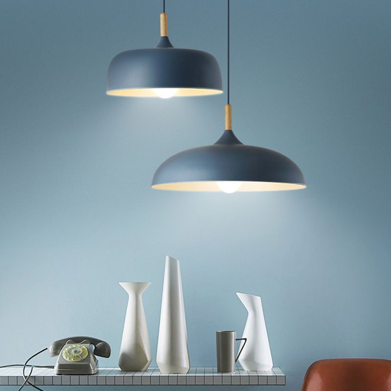 Arisha Minimalistische LED Hanglamp Zwart/Wit/Blauw/ Metaal Slaapkamer
