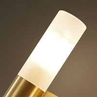 Arisha Moderne Cilindrische Metalen LED Wandlamp, Goud