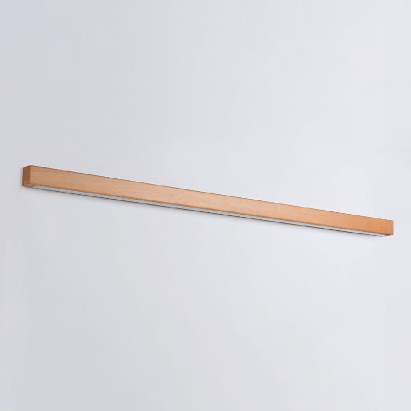 Dwyn Wandlamp Spiegel Lineair Minimalistisch Hout Woonkamer