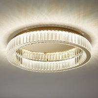 Kristy Moderne Art Deco Circulaire Kristallen Plafondlamp Goud