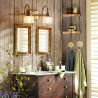 Arisha Prismatic Glass Vanity Wandlamp