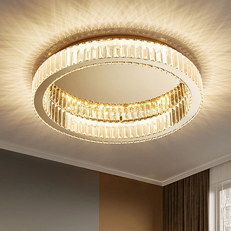 Kristy Moderne Art Deco Circulaire Kristallen Plafondlamp Goud