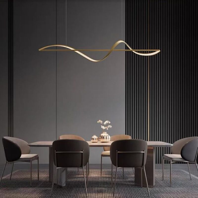 Zelin Hanglamp Golf Minimalistische Ontwerper, Metaal, Messing/Zwart