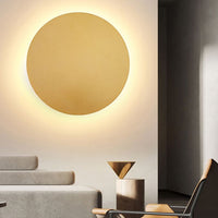 Kyris Ronde Minimalistische Wandlamp Zwart/Goud/Wit. Woonkamer