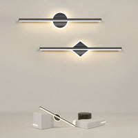 Vesso Moderne Ronde/Vierkante Wandlamp Zwart/Goud. Badkamer