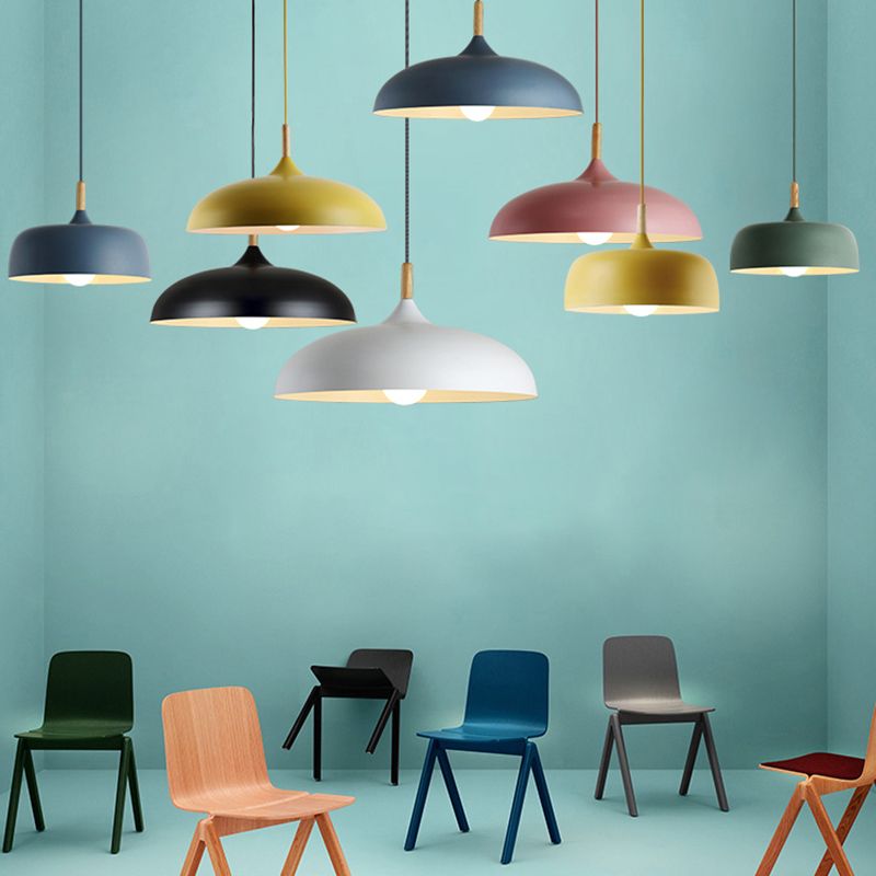 Arisha Minimalistische LED Hanglamp Zwart/Wit/Blauw/ Metaal Slaapkamer