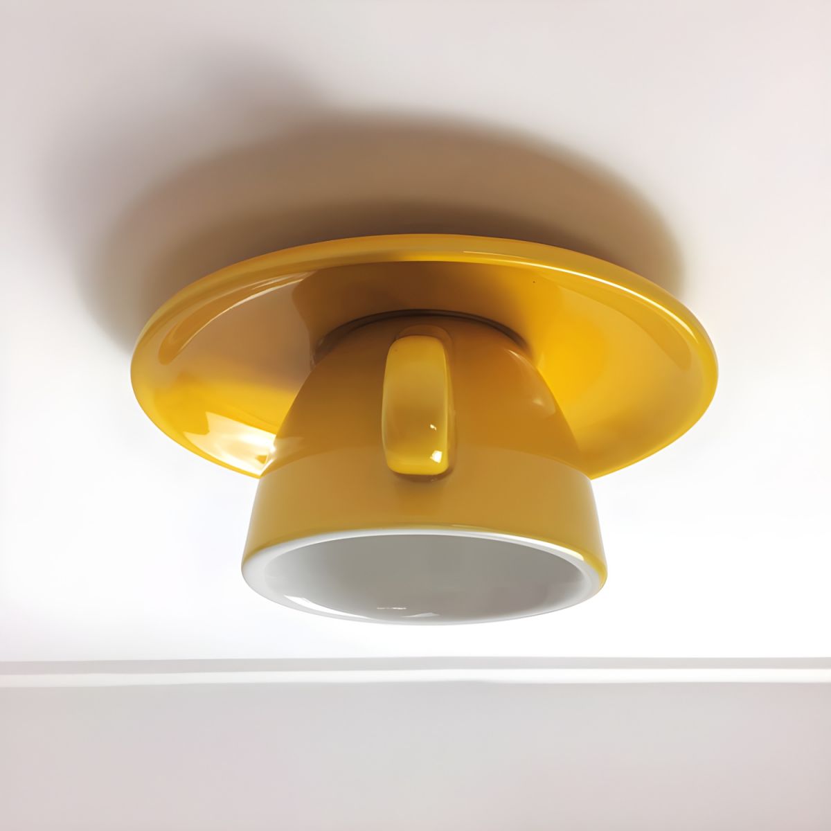 Aria Moderne Koffiekoppen Keramische Flush Plafondverlichting