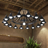 Epoch Vintage Industriële Touw Chandelier Woonkamer