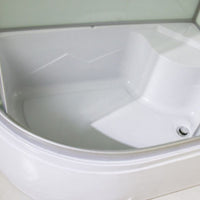 Hoek Ronde Bad & Douche Kit Dubbele Schuif Semi-Frame Bad & Douche Kit