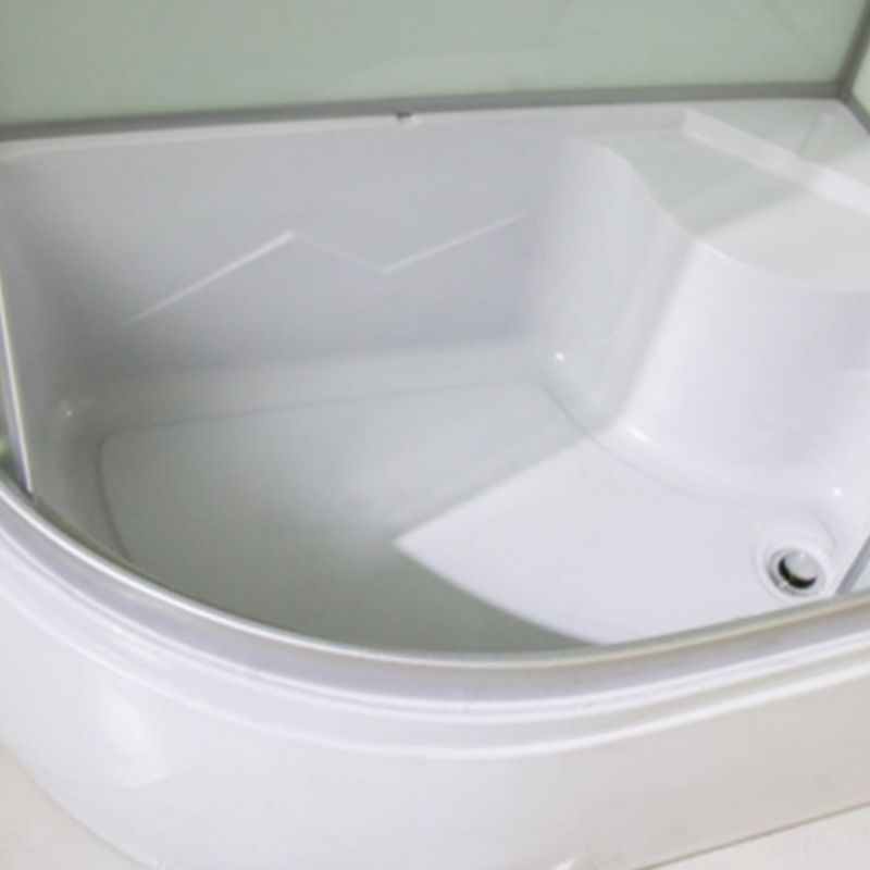 Hoek Ronde Bad & Douche Kit Dubbele Schuif Semi-Frame Bad & Douche Kit
