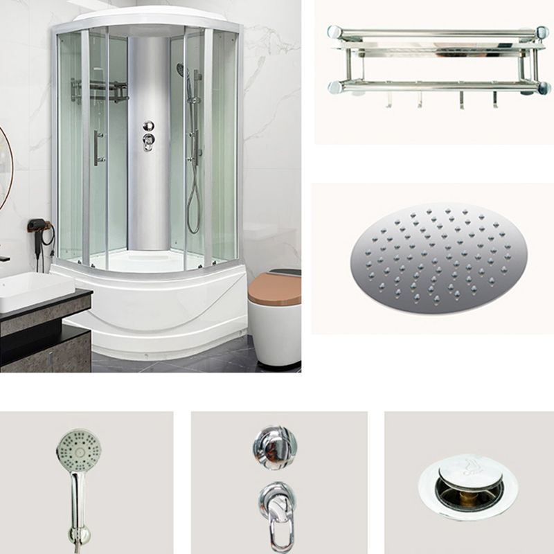 Ronde Bad & Douche Kit Dubbele Glijdende Geharde Glazen Bad & Douche Kit