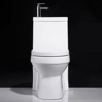Moderne Toiletpot Vloermontage Porselein Alles-in-één Spoeltoilet