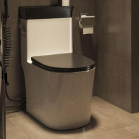 1-Piece Verlengd Spoeltoilet Keramische Toiletpot met Wasbak