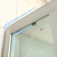 Ronde Bad & Douche Kit Dubbele Glijdende Geharde Glazen Bad & Douche Kit