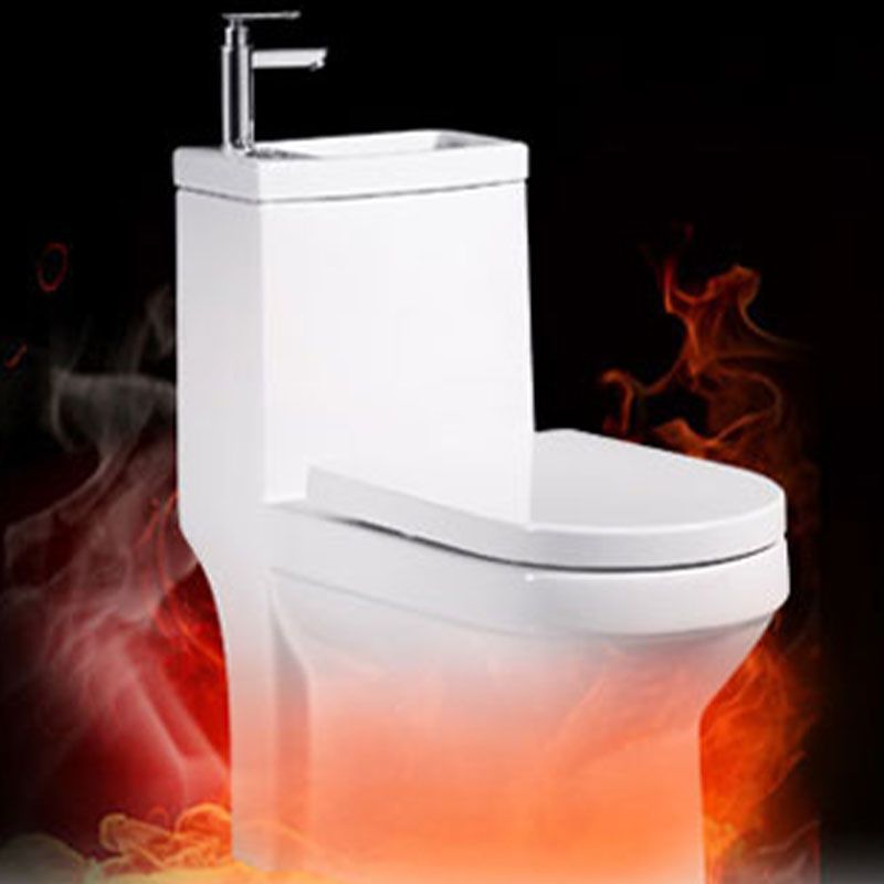 Moderne Toiletpot Vloermontage Porselein Alles-in-één Spoeltoilet