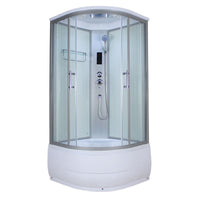 Hoek Ronde Bad & Douche Kit Dubbele Schuif Semi-Frame Bad & Douche Kit