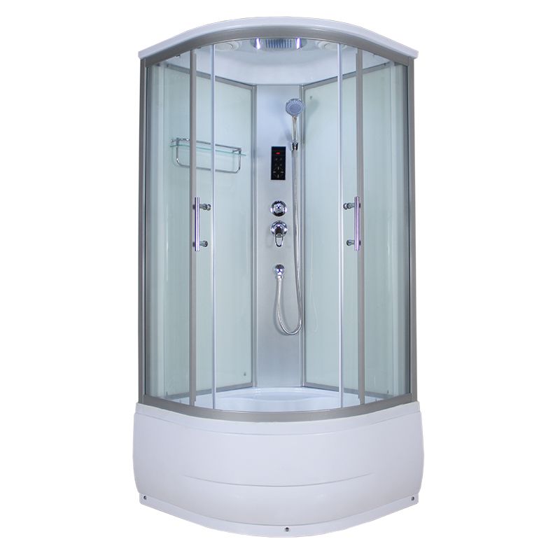 Hoek Ronde Bad & Douche Kit Dubbele Schuif Semi-Frame Bad & Douche Kit