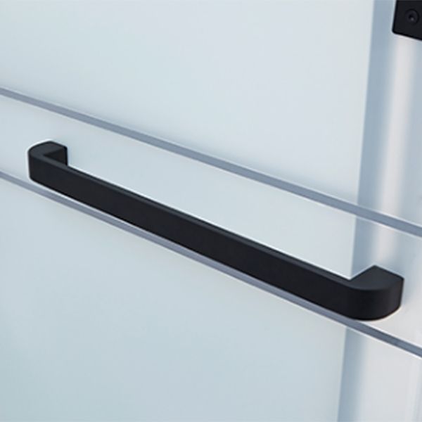 Gekaderde Tempered Glass Douche Kit met Inclusief Basis Gekaderde Douchecabine