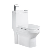 Moderne Toiletpot Vloermontage Porselein Alles-in-één Spoeltoilet