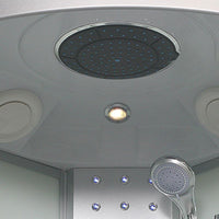 Dubbele Schuif Douchecabine Ronde Douchecabine met Licht en Handdoekrek