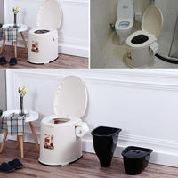 Contemporary Plastic Toilet Vloermontage Toiletpot met Zitting voor Badkamer