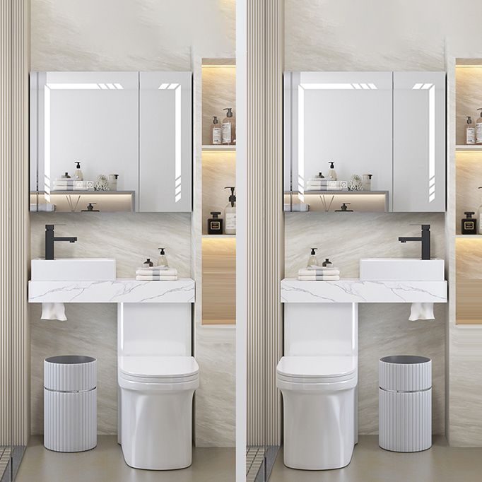 Contemporary Flush Toilet Vloermontage Eenstuk Toilet Urine Toilet