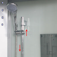 Dubbele Schuif Douchecabine Ronde Douchecabine met Licht en Handdoekrek