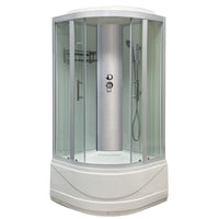Ronde Bad & Douche Kit Dubbele Glijdende Geharde Glazen Bad & Douche Kit